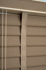 Kumaş Jaluzi Perde İpli Açık Vizon