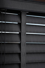 Kumaş Jaluzi Perde İpli Koyu Antrasit