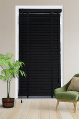 Kumaş Jaluzi Perde İpli Siyah