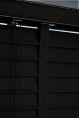 Kumaş Jaluzi Perde İpli Siyah