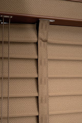 Kumaş Jaluzi Perde İpli Açık Kahverengi