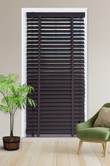 Kumaş Jaluzi Perde İpli Koyu Kahverengi