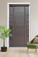 Kumaş Jaluzi Perde İpli Koyu Gri